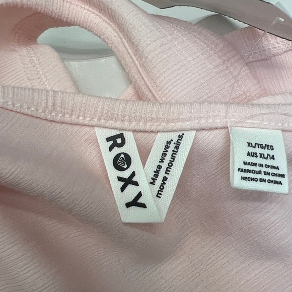 126. Roxy Good Keepsake Sleeveless Cropped Tank Top, Rose Quartz, Sz XL, NWT - Picture 9 of 11